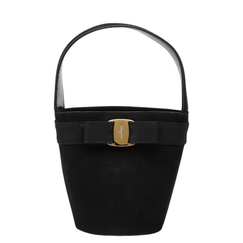 Salvatore Ferragamo Vara Ribbon Handbag Black